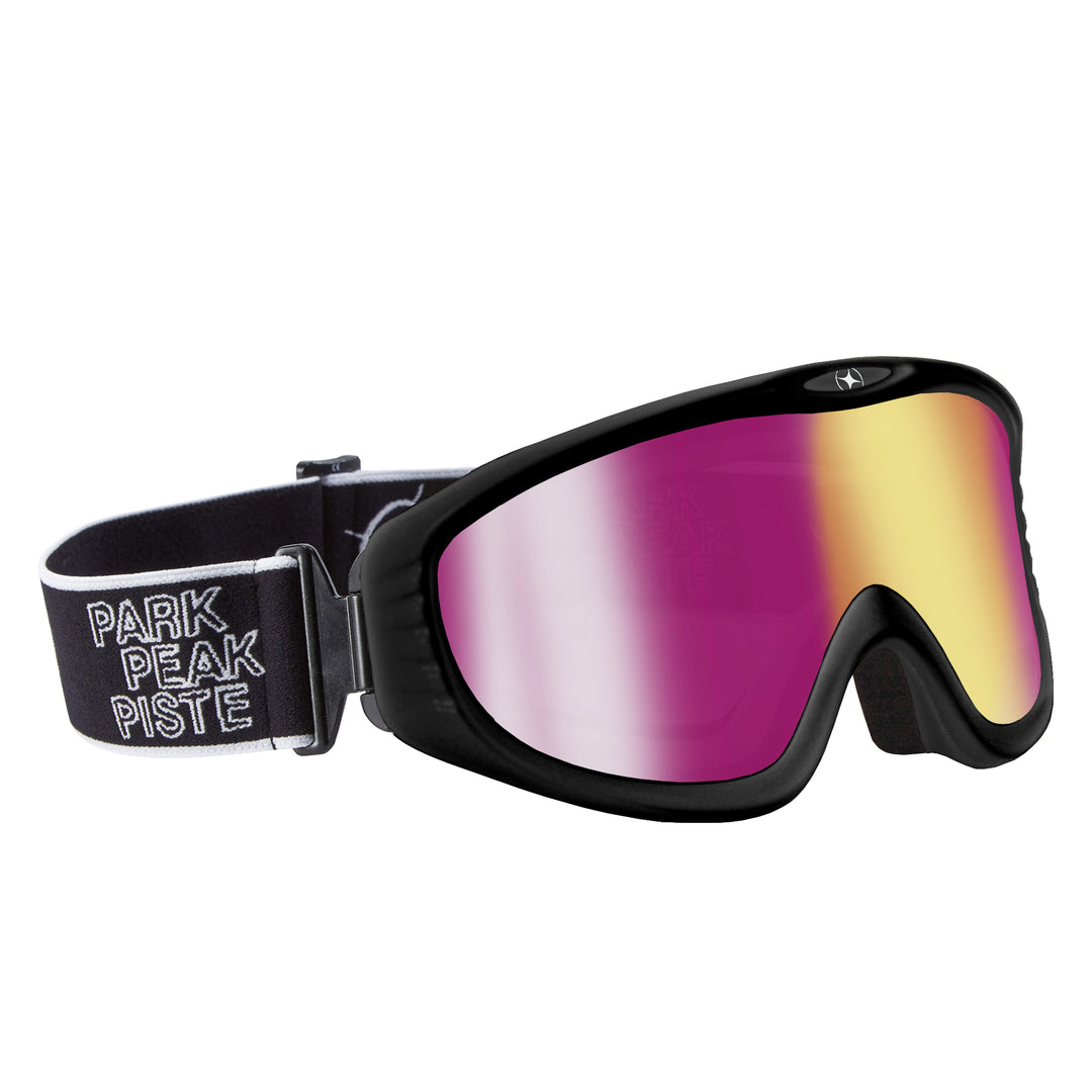 VULCAN GOGGLES BLACK GLOSS / PINK MIRROR LENS