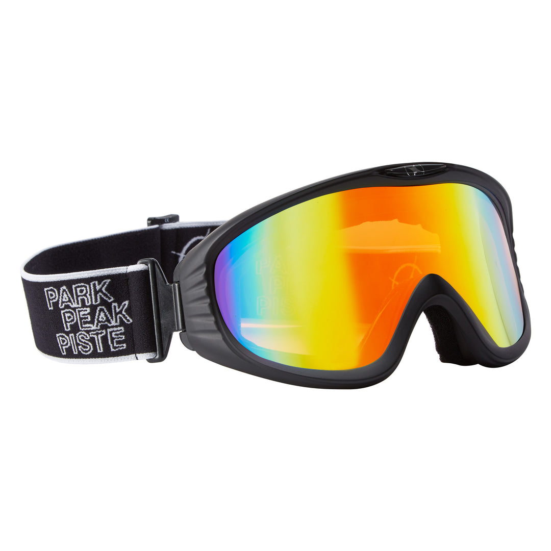 VULCAN GOGGLES BLACK MATT / RAINBOW MIRROR LENS