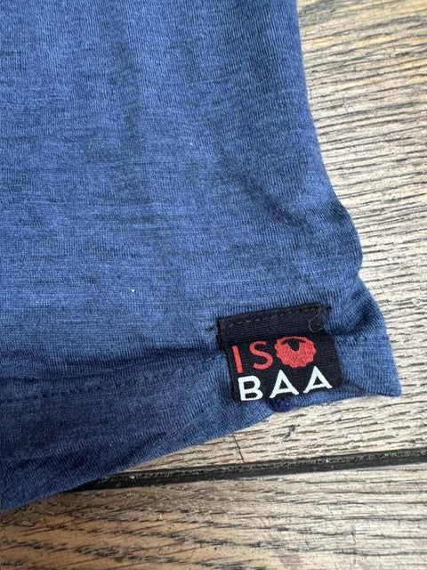 ISOBAA MERINO WOOL BASE LAYER BLUE SMALL