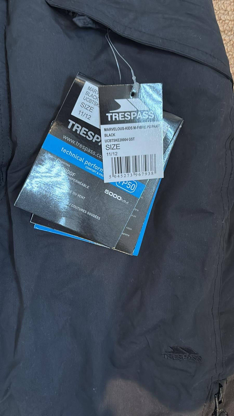 KID'S TRESPASS TROUSERS 11-12YRS