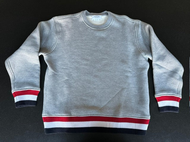 THOM BROWNE HEAVY KNIT SWEATSHIRT XL