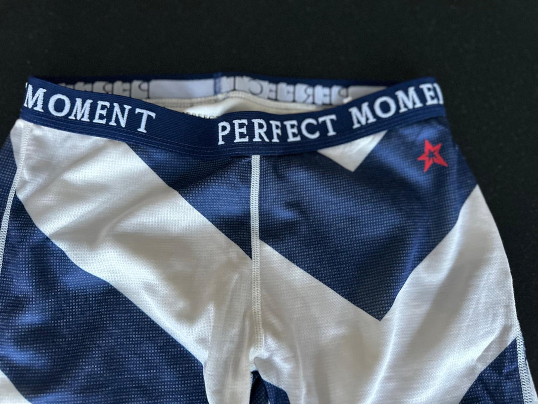 KID'S PERFECT MOMENT CHEVRON BASELAYER LEGGINGS 10YRS