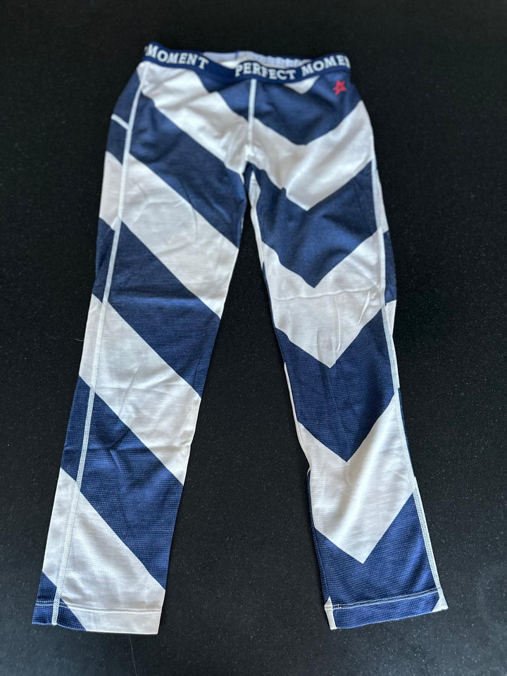 KID'S PERFECT MOMENT CHEVRON BASELAYER LEGGINGS 10YRS
