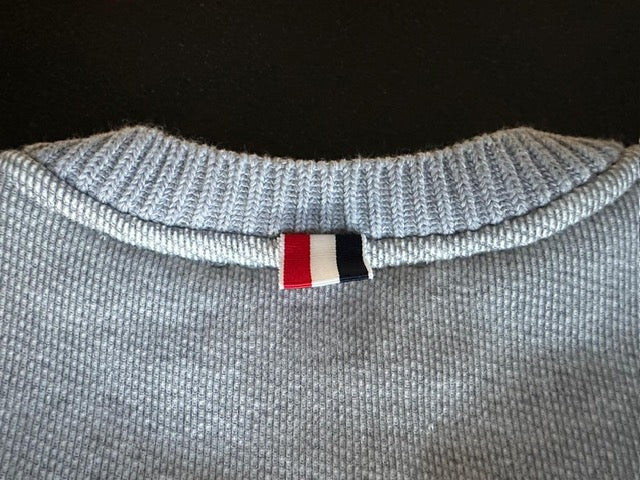 THOM BROWNE HEAVY KNIT SWEATSHIRT XL
