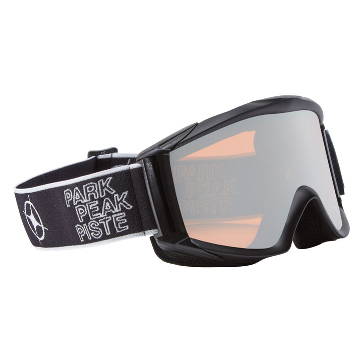 APOLLO GOGGLES BLACK MATT / SILVER MIRROR LENS