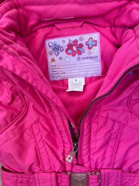 KID’S SUNICE SNOWSUIT PINK 3YRS