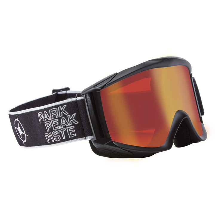 APOLLO GOGGLES BLACK MATT / RED MIRROR LENS