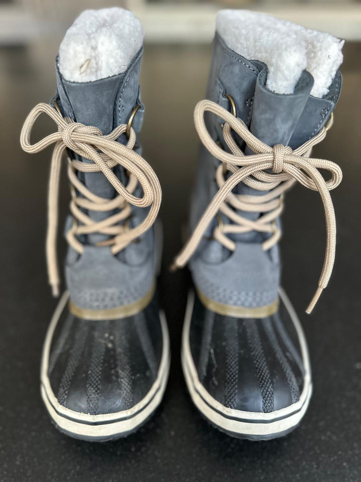 SORREL LEATHER SNOW BOOTS UK 4