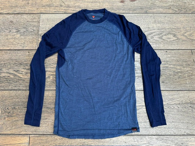 ISOBAA MERINO WOOL BASE LAYER BLUE SMALL