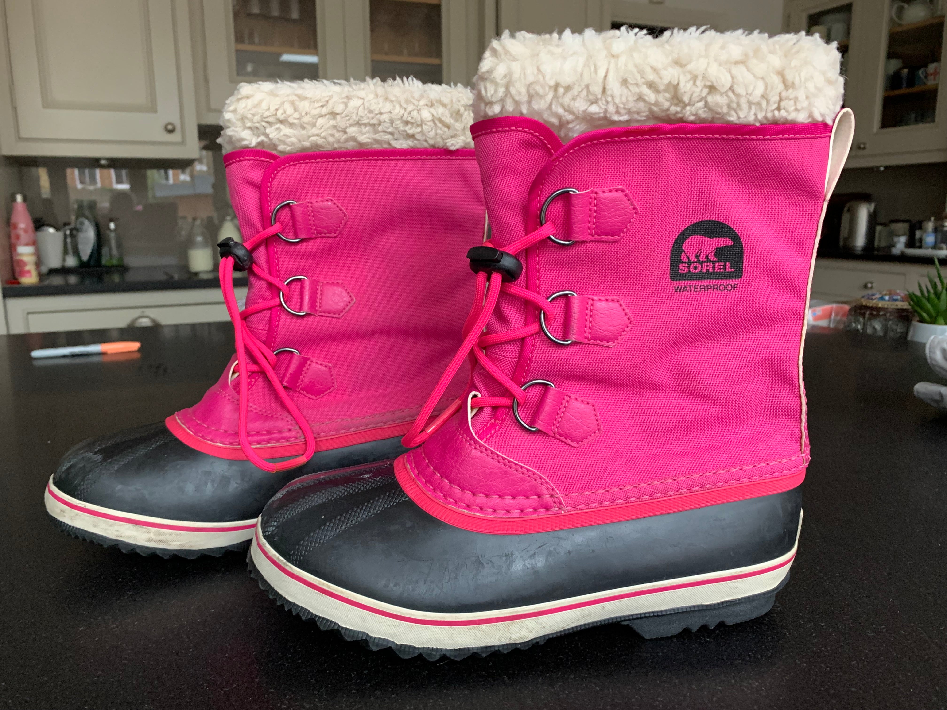 Sorel pink hot sale snow boots